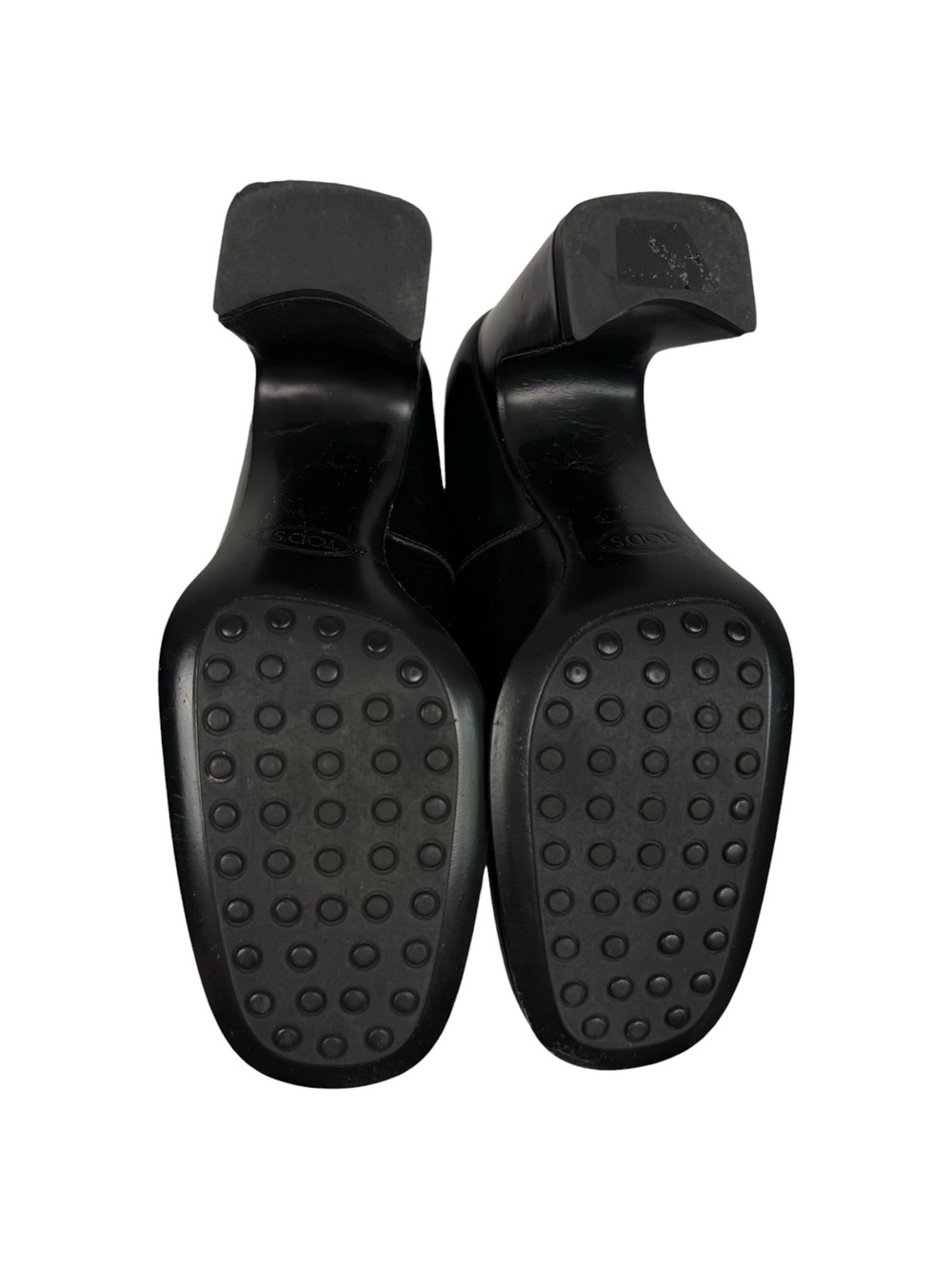 TOD’S 2024 Black Leather Round Toe Classic Pumps - Picture 6 of 8